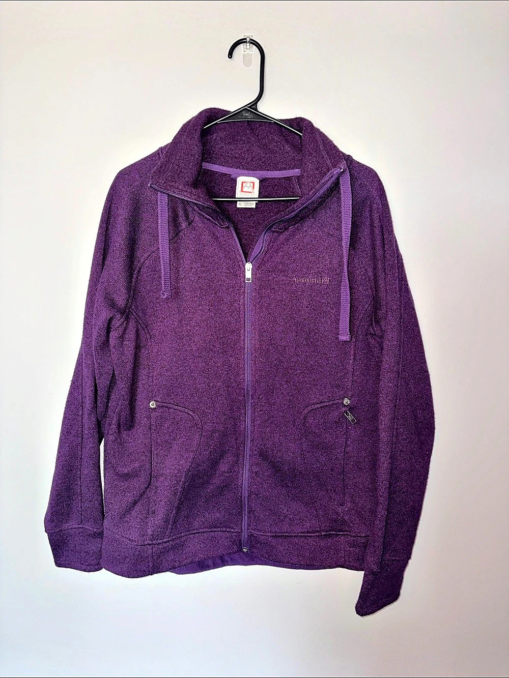 Avalanche Purple Full-Zip Hooded Jacket Size XL
